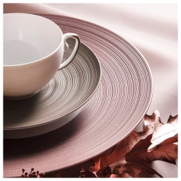 J.L Coquet, Hémisphère Grey Metallic, Soup plate with rim, small