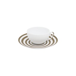 J.L Coquet, Hémisphère Grey Metallic, Tea cup