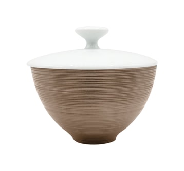 J.L Coquet, Hémisphère Grey Metallic, Sugar bowl, small