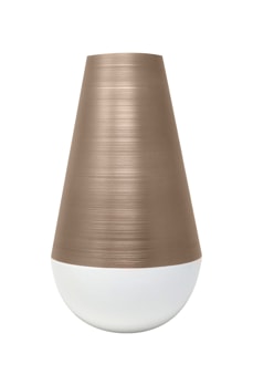 J.L Coquet, Hémisphère Grey Metallic, Vase, large