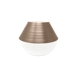 J.L Coquet, Hémisphère Grey Metallic, Vase, small