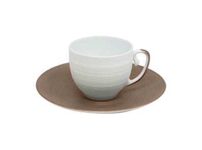 J.L Coquet, Hémisphère Grey Metallic, Coffee saucer