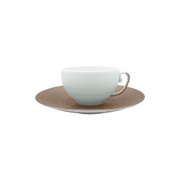J.L Coquet, Hémisphère Grey Metallic, Tea saucer