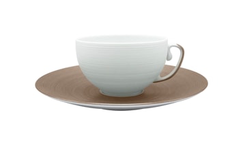 J.L Coquet, Hémisphère Grey Metallic, Tea saucer