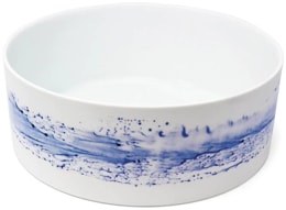 Jaune de Chrome, Blue impression, Salad serving bowl, large