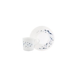 Jaune de Chrome, Blue impression, Coffee saucer