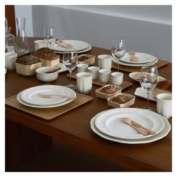 Gien, Pont aux Choux White, Canape plates, set of 4