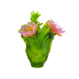 Daum, Jardin de Lotus, Magnum vase, limited edition