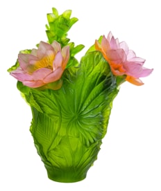 Daum, Jardin de Lotus, Magnum vase, limited edition