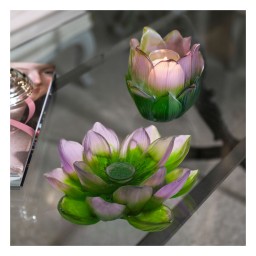 Daum, Jardin de Lotus, Candle holder, limited edition