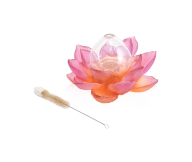 Daum, Jardin de Lotus, Soliflore, amber pink