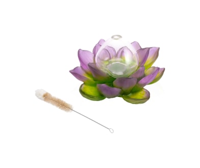 Daum, Jardin de Lotus, Soliflore, green pink