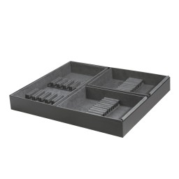 Christofle, Carrousel, silver plated, 24-piece flatware set with storage box