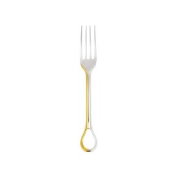 Christofle, Carrousel, silver plated, Dinner fork, partially gilded