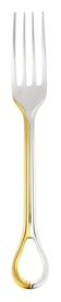 Christofle, Carrousel, silver plated, Dinner fork, partially gilded