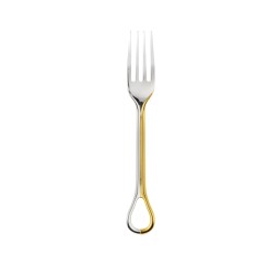 Christofle, Carrousel, silver plated, Dinner fork, partially gilded