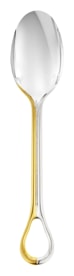 Christofle, Carrousel, silver plated, Dessert spoon, partially gilded