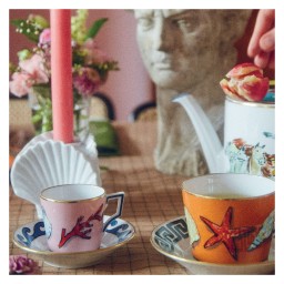 Ginori 1735, Il viaggio di Nettuno, Set of 2 coffee cups and saucers