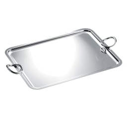 Christofle, Vertigo accessories, Rectangular tray with handles, extra large
