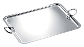 Christofle, Vertigo accessories, Rectangular tray with handles, extra large