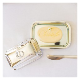 Christofle, Vertigo accessories, Butter dish