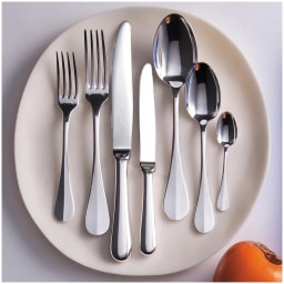 Christofle, Fidelio cutlery, silver plated, Flatware set for 12 people (48 pieces) with chest