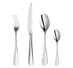Christofle, Origine cutlery, stainless steel, Flatware set for 6 people (24 pieces) with chest
