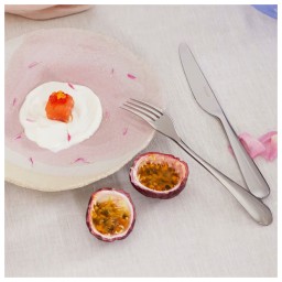 Christofle, Origine cutlery, stainless steel, Flatware set for 6 people (36 pieces) with chest