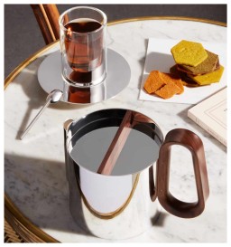 Puiforcat, Phi tea and coffee accessories, Infusion cup and saucer