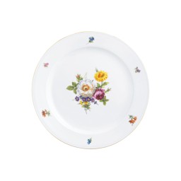 Fürstenberg, Alt fürstenberg bunte blume, Dinner plate, large