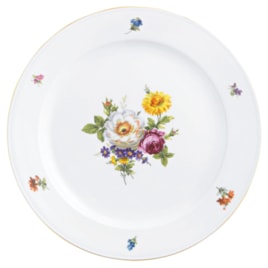 Fürstenberg, Alt fürstenberg bunte blume, Dinner plate, large