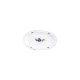 Fürstenberg, Alt fürstenberg bunte blume, Oval platter, small