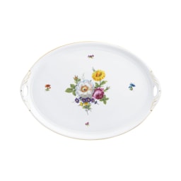 Fürstenberg, Alt fürstenberg bunte blume, Oval platter, extra large