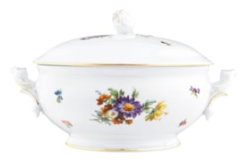 Fürstenberg, Alt fürstenberg bunte blume, Casserole with lid