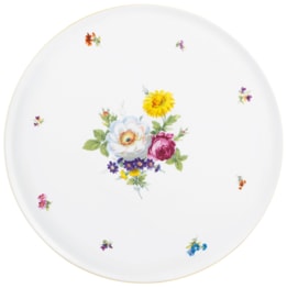 Fürstenberg, Alt fürstenberg bunte blume, Tart platter
