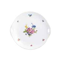 Fürstenberg, Alt fürstenberg bunte blume, Cake plate