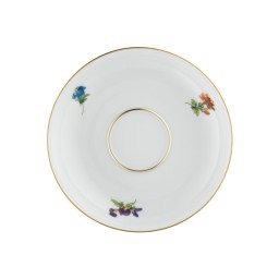 Fürstenberg, Alt fürstenberg bunte blume, Coffee saucer with insert