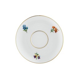 Fürstenberg, Alt fürstenberg bunte blume, Tea saucer with insert