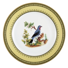 Bernardaud, Jardin du Roi, Salad plate, spangled cotinga