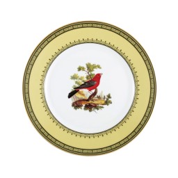 Bernardaud, Jardin du Roi, Dinner plate, evening grosbeak