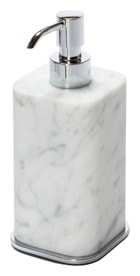 Giobagnara, Polo Arabescato White Marble Bathroom Set, Soap dispenser