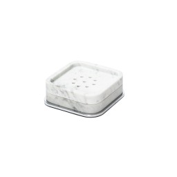 Giobagnara, Polo Arabescato White Marble Bathroom Set, Soap bowl