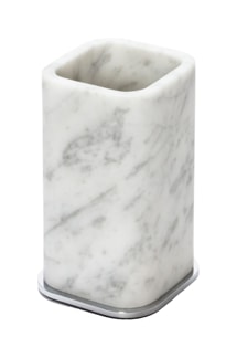 Giobagnara, Polo Arabescato White Marble Bathroom Set, Toothbrush holder