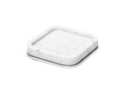 Giobagnara, Polo Arabescato White Marble Bathroom Set, Square valet tray, small