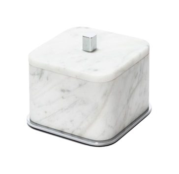 Giobagnara, Polo Arabescato White Marble Bathroom Set, Large box