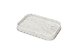 Giobagnara, Polo Arabescato White Marble Bathroom Set, Rectangular valet tray, medium