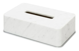 Giobagnara, Polo Arabescato White Marble Bathroom Set, Rectangular tissue holder