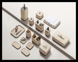 Giobagnara, Polo Travertino Marble Bathroom Set, Large box