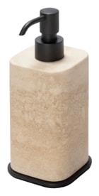 Giobagnara, Polo Travertino Marble Bathroom Set, Soap dispenser