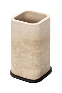 Giobagnara, Polo Travertino Marble Bathroom Set, Toothbrush holder